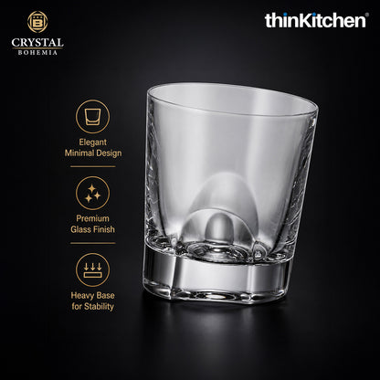 Premium 300ml  Torneo Whisky Glass Set of 6 – Double Old Fashioned (DOF), Luxury  Diamond-Cut Whisky, Scotch & Bourbon Crystalware