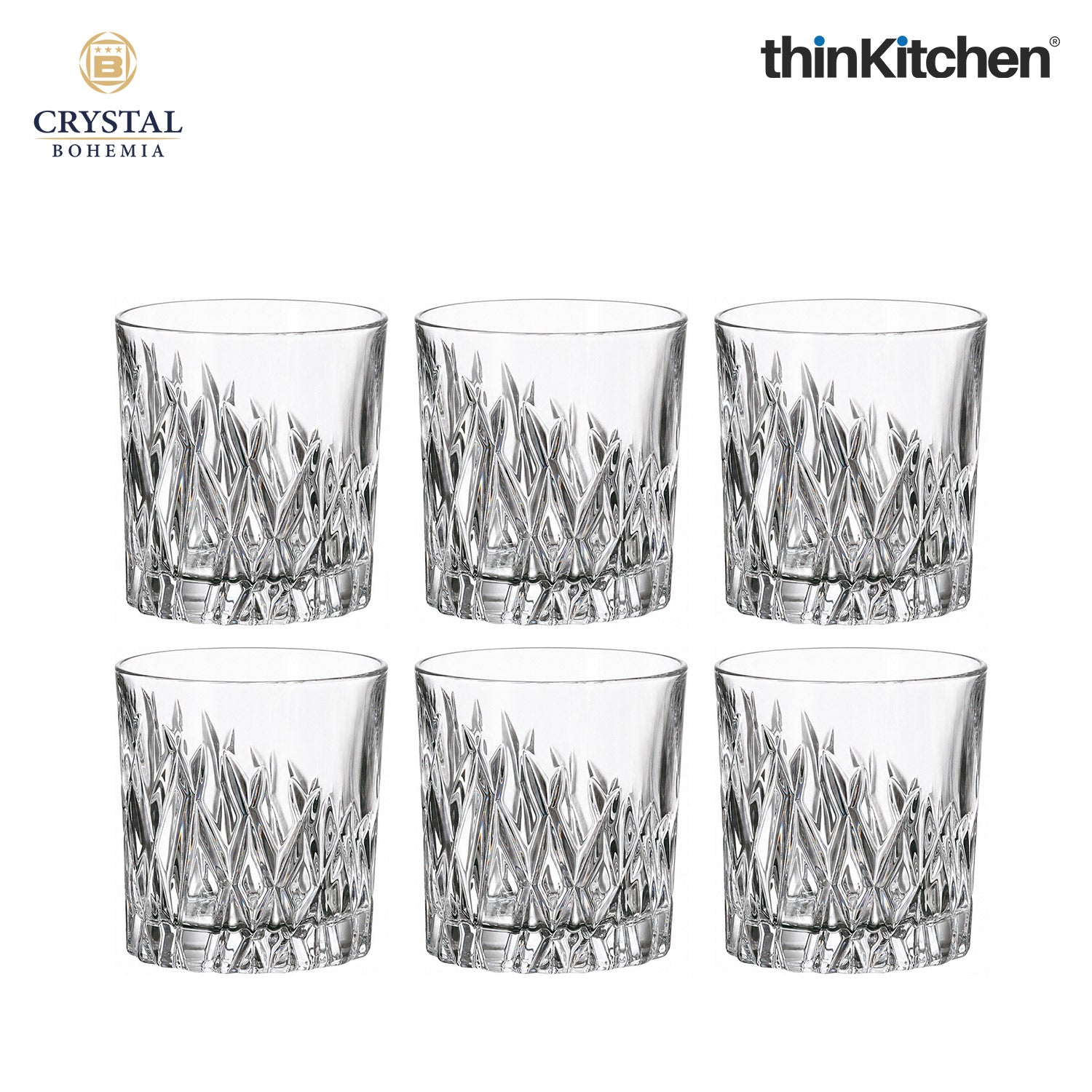 Premium 340ml  Wicker Whisky Glass Set of 6 – Double Old Fashioned (DOF), Luxury  Whisky, Scotch & Bourbon Crystalware Glasses - 2