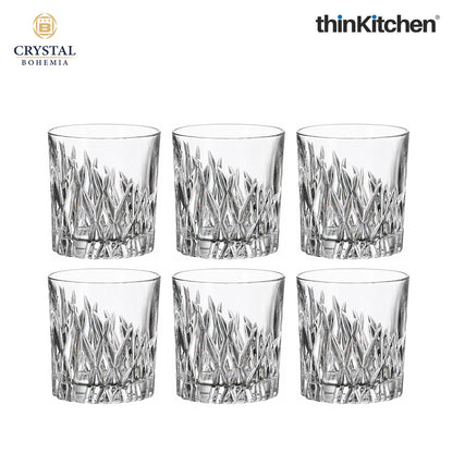 Premium 340ml  Wicker Whisky Glass Set of 6 – Double Old Fashioned (DOF), Luxury  Whisky, Scotch & Bourbon Crystalware Glasses