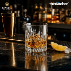 Premium 340ml  Wicker Whisky Glass Set of 6 – Double Old Fashioned (DOF), Luxury  Whisky, Scotch & Bourbon Crystalware Glasses
