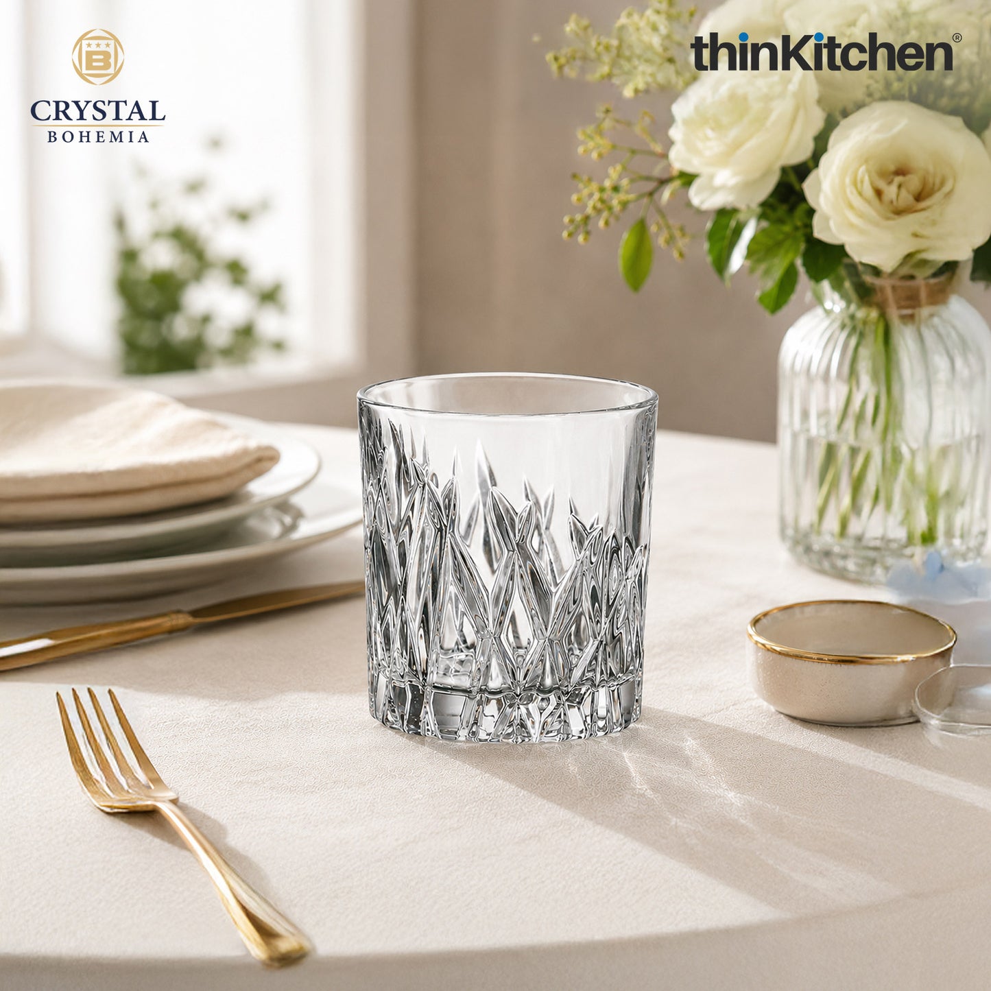 Premium 340ml  Wicker Whisky Glass Set of 6 – Double Old Fashioned (DOF), Luxury  Whisky, Scotch & Bourbon Crystalware Glasses