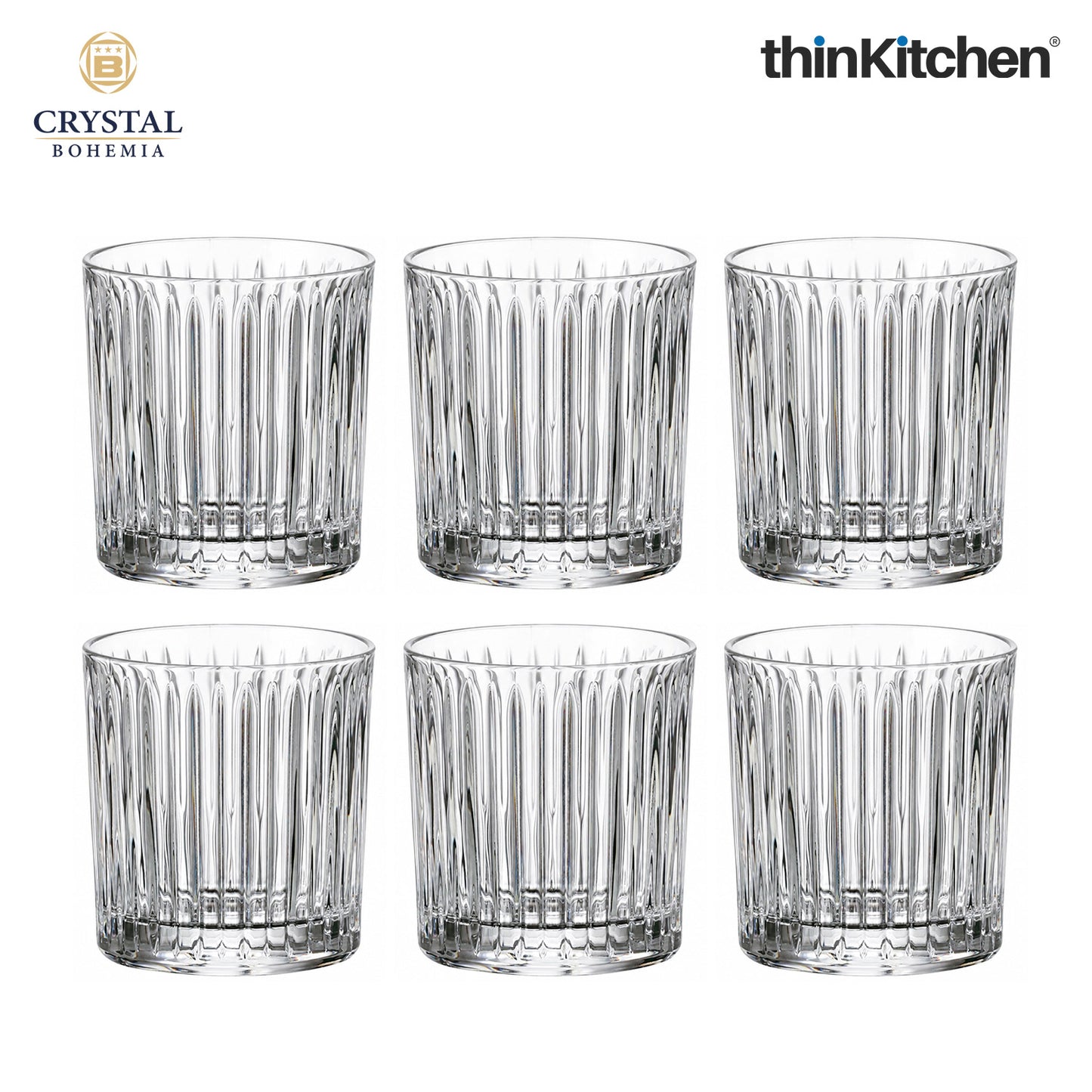 Premium 320ml  Skyline Whisky Glass Set of 6 – Double Old Fashioned (DOF), Luxury  Whisky, Scotch & Bourbon Crystalware Glasses