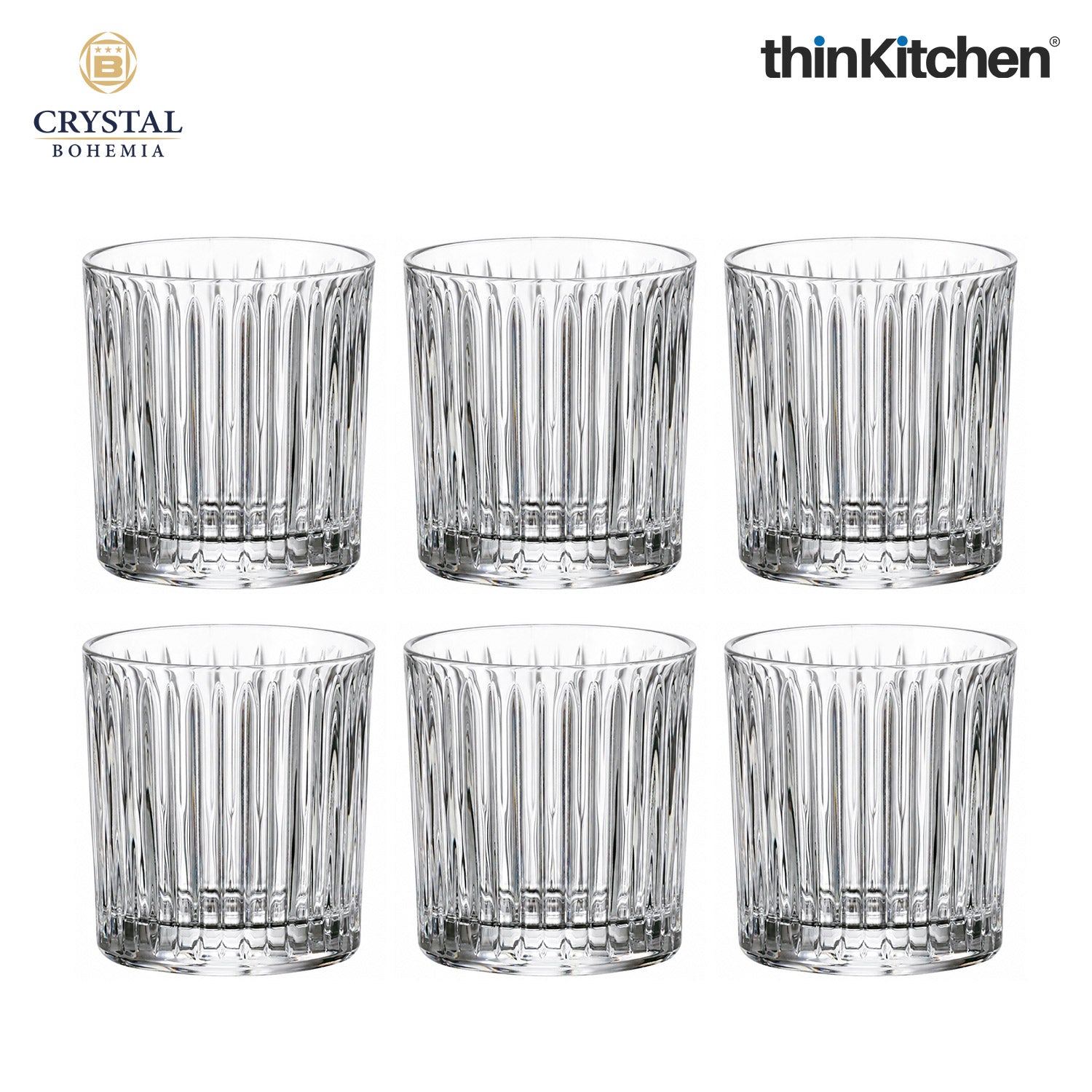 Premium 320ml  Skyline Whisky Glass Set of 6 – Double Old Fashioned (DOF), Luxury  Whisky, Scotch & Bourbon Crystalware Glasses - 2