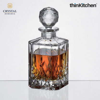 Crystal Bohemia Premium Whisky Decanter – BRIXTON – 800 ml | Luxury Czech Crystal Barware | International Decanter for Whisky, Scotch & Bourbon | Made in Czech Republic