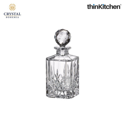 Crystal Bohemia Premium Whisky Decanter – BRIXTON – 800 ml | Luxury Czech Crystal Barware | International Decanter for Whisky, Scotch & Bourbon | Made in Czech Republic