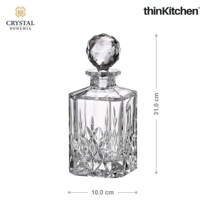 Crystal Bohemia Premium Whisky Decanter – BRIXTON – 800 ml | Luxury Czech Crystal Barware | International Decanter for Whisky, Scotch & Bourbon | Made in Czech Republic