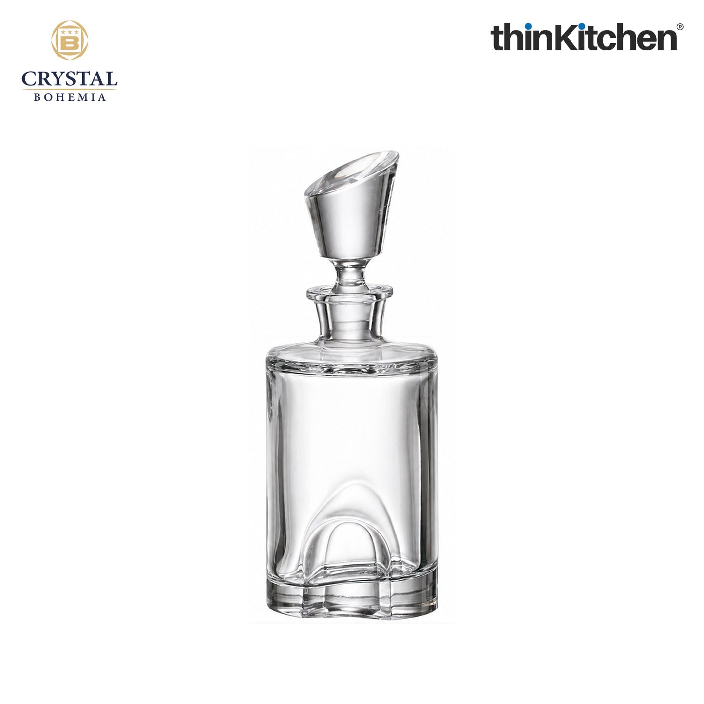 Premium Torneo Premium Whisky Decanter – 550 ml – Diamond‑Cut Czech Crystal Decanter with Stopper