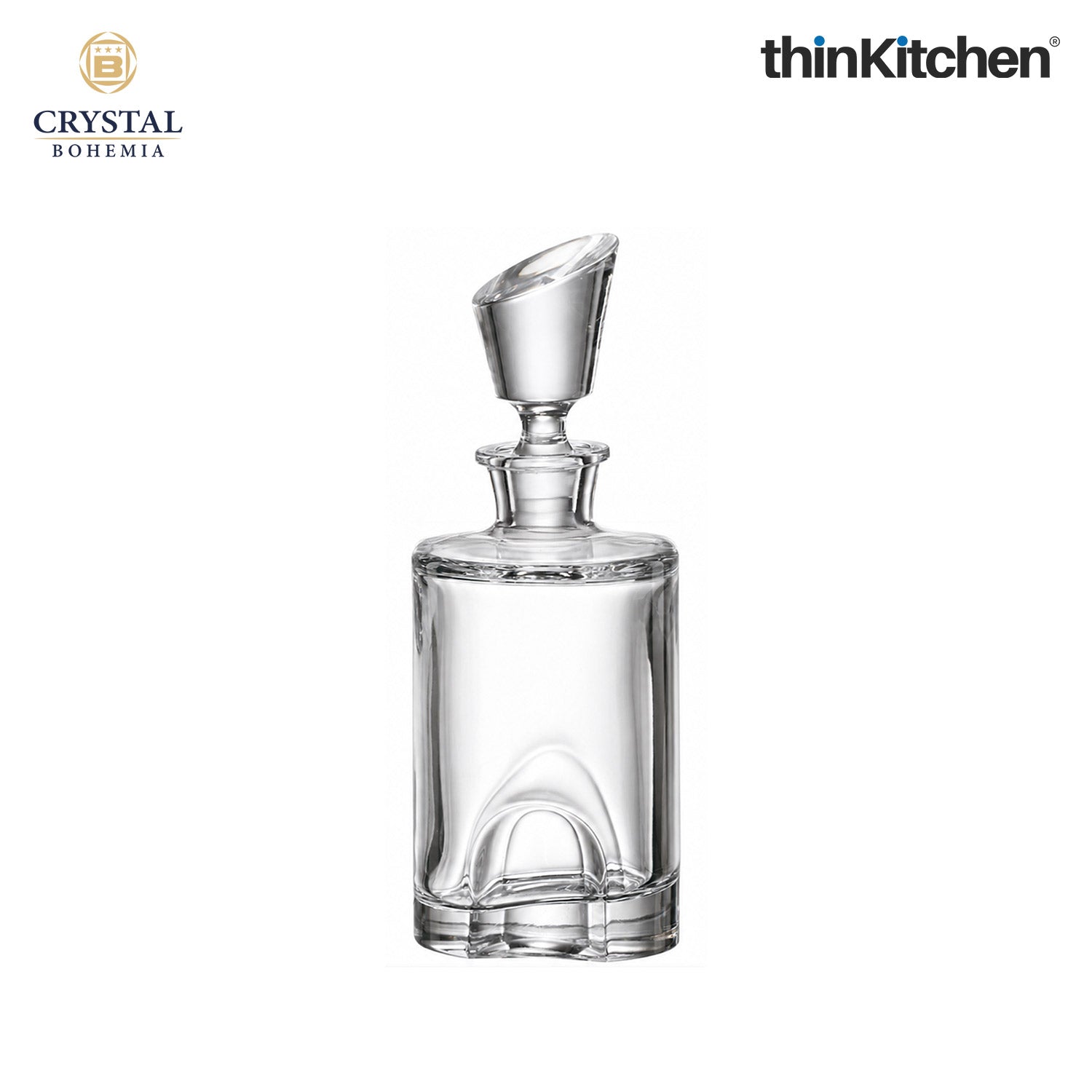 Premium Torneo Premium Whisky Decanter – 550 ml – Diamond‑Cut Czech Crystal Decanter with Stopper - 2