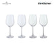 Dartington Set of Red and White Wine Glasses, 4-Pc