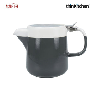 La Cafetiere Modern Tea Gift Set - Ceramic Teapot and Tea infuser