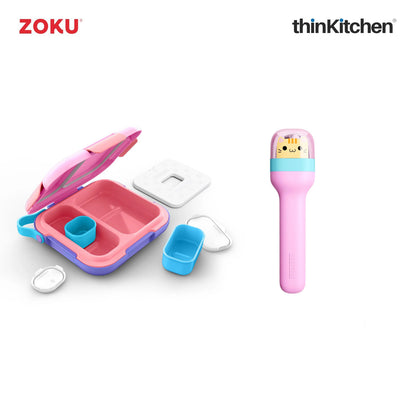 Zoku Lunch Box And Pocket Cutlery Duo