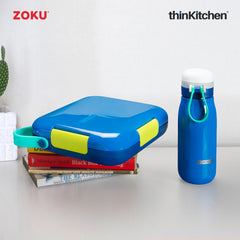 Zoku Blue Lunch Box And Water Bottle Set