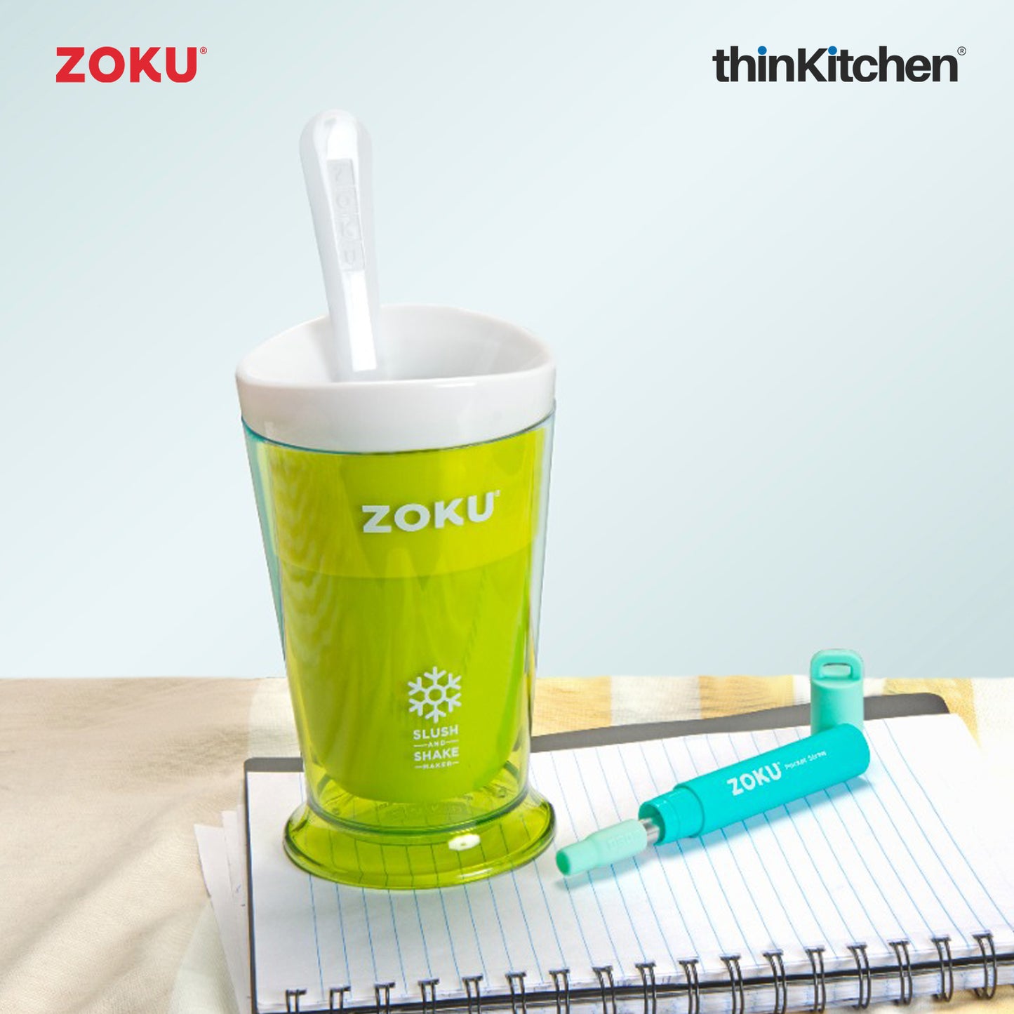 Zoku Shake Maker And Pocket Straw Duo