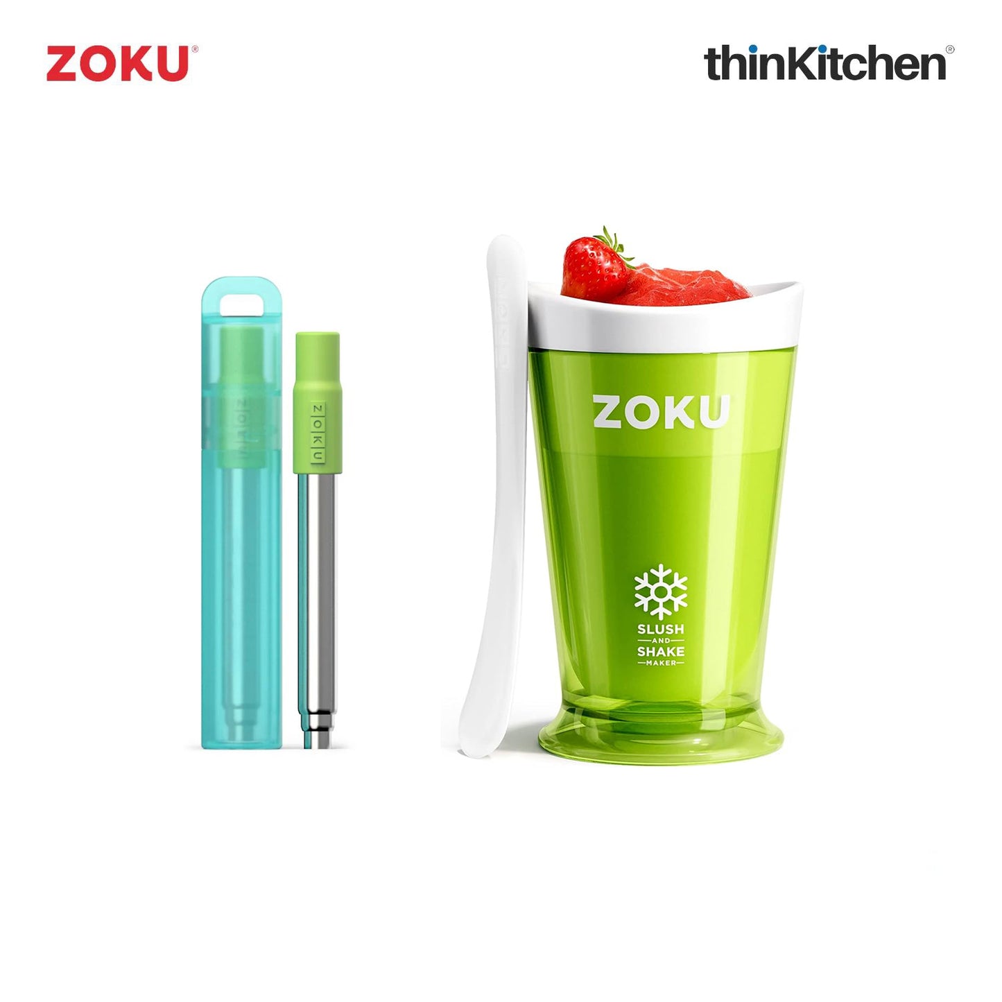 Zoku Shake Maker And Pocket Straw Duo