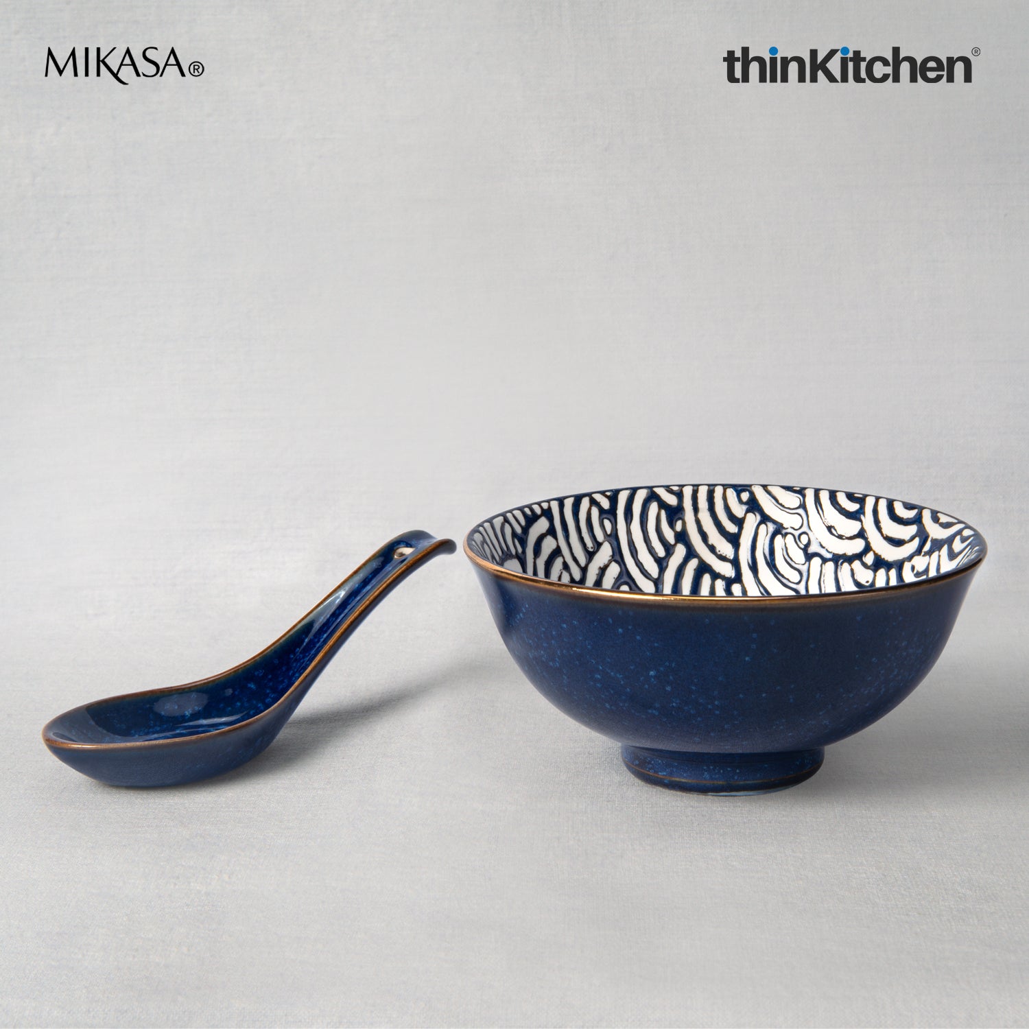 Buy Mikasa Satori Rice Bowl And Rice Spoon Duo Online at thinKitchen