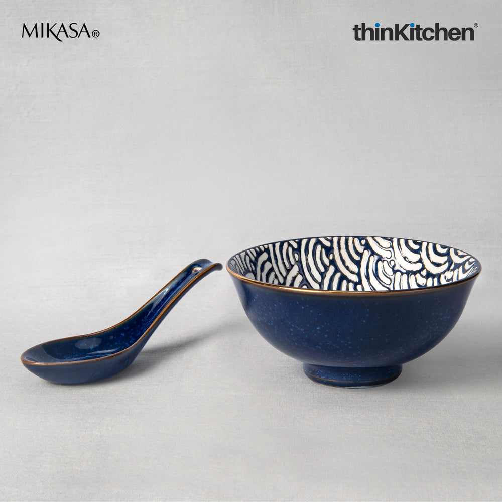 Mikasa Satori Premium Rice Bowl and Rice Spoon Combo Set