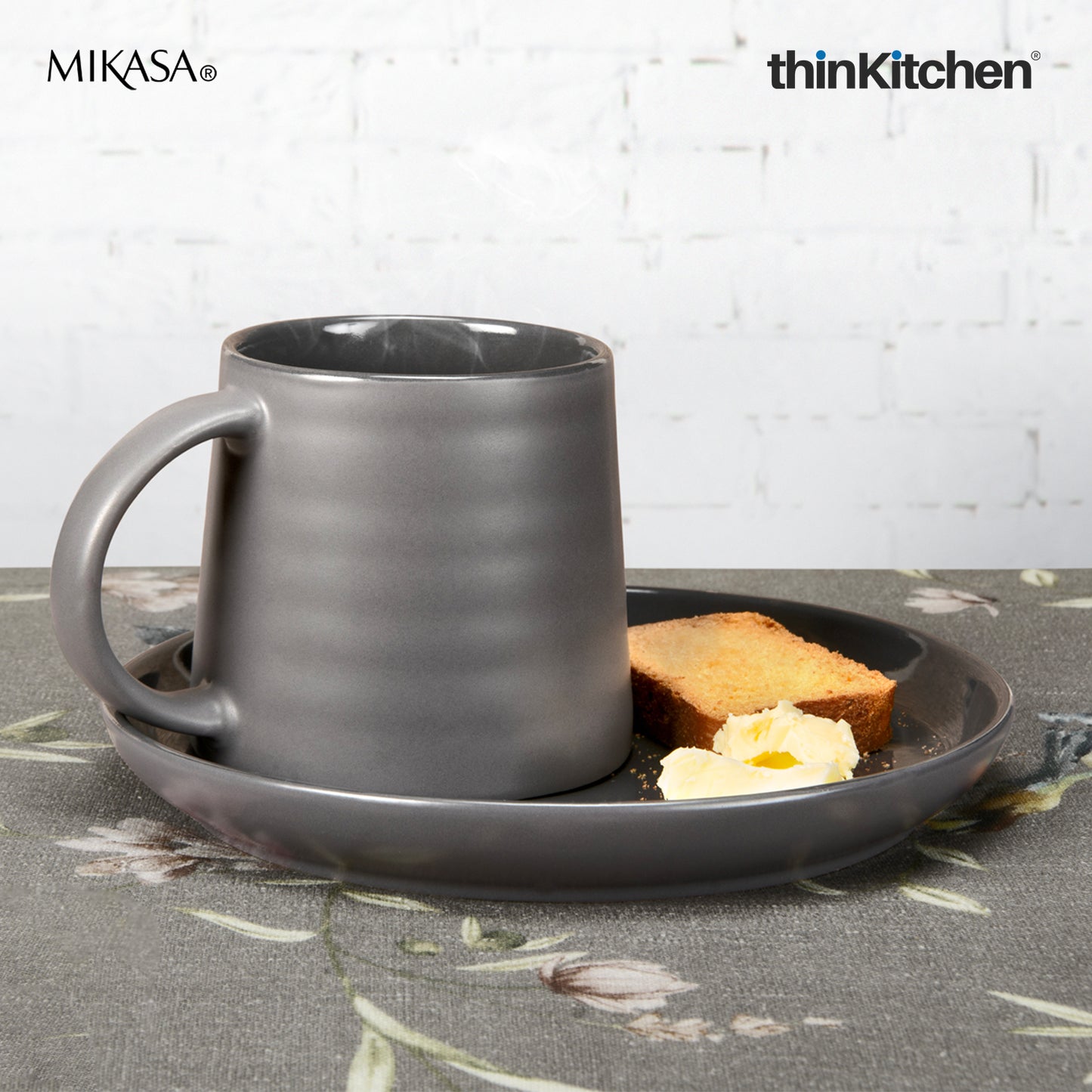 Mikasa Ceramic Side Plate And Serenity Coffee Mug Set