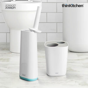 Joseph Joseph Split Smart Bin & Flex Toilet Brush Modern Bathroom Essentials
