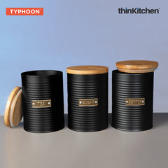 Typhoon Classic Beverage Essential Trio Otto Tea Sugar Coffee Container Set