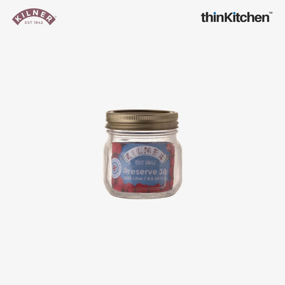 Kilner Essential Mini Glass Jars Set Of 5 250 Ml