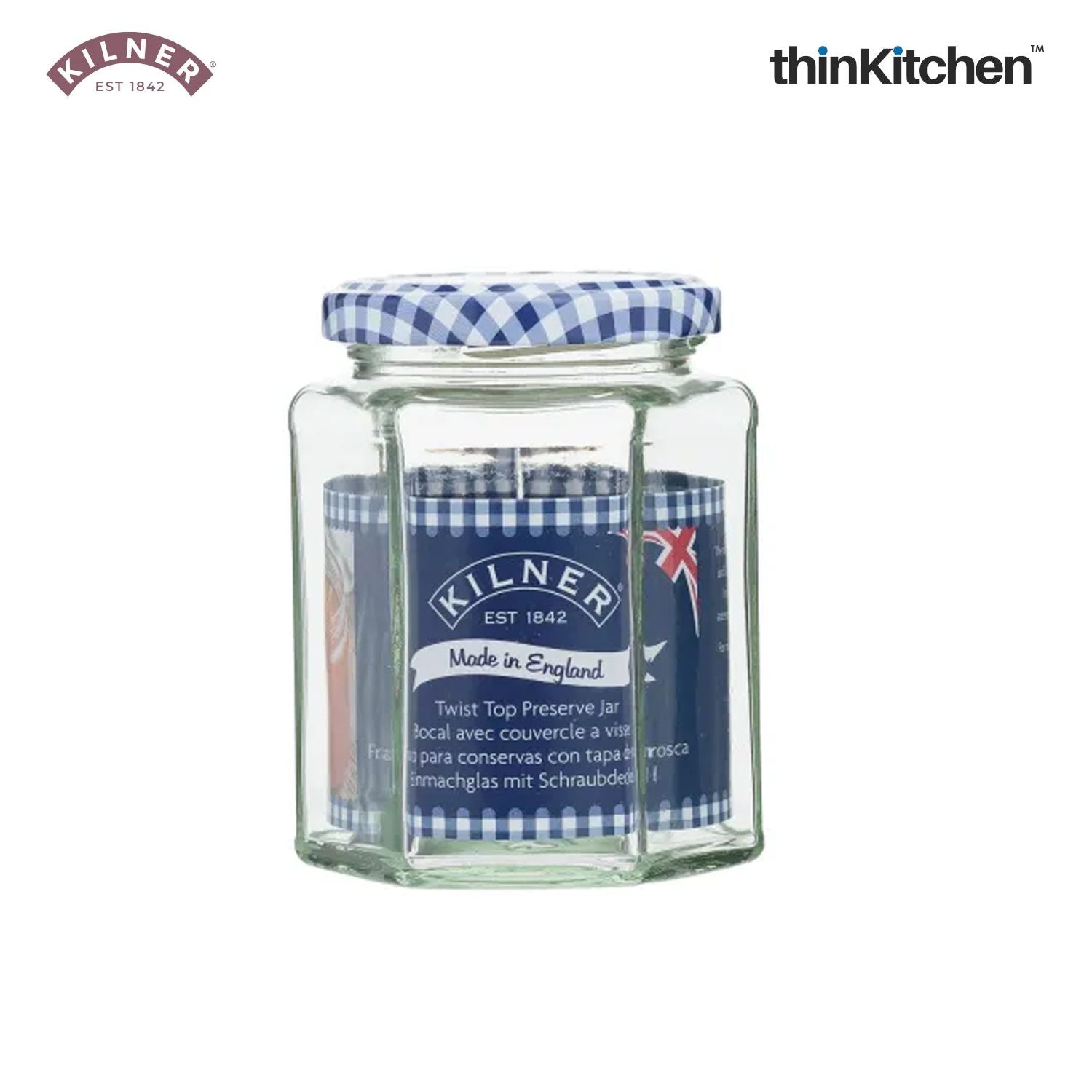 Small Hexagonal Twist Jars Set Of 5 110 Ml - 4