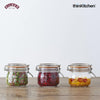 Kilner Set of 3 Clip Top Round Jars, 0.5 Litre