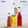 Kilner Airtight Clip Top Glass Preserver Bottle Set of 2 - 1 Litre Each for Drinks, Sauces, Oil