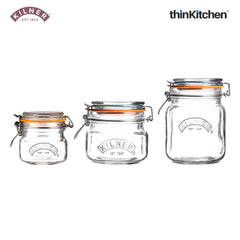 Clip Top Jar Storage Combo – Versatile Set (1L, 500ml & 250ml)