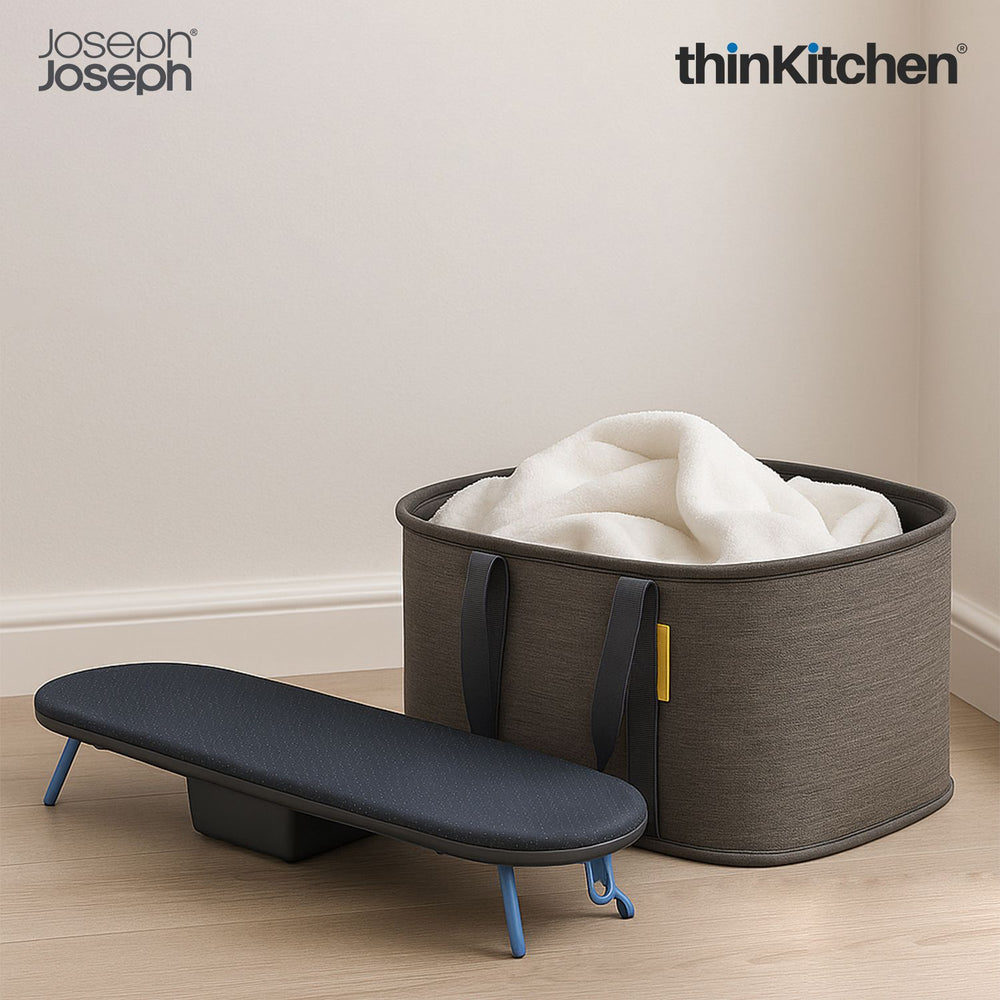 Laundry Combo: Pocket Plus Advanced Ironing Board Cover x  Hold-All Collapsible 35L Laundry Basket