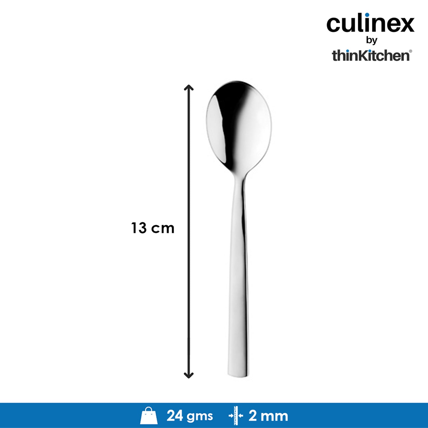 Culinex by thinKitchen|Essen Stainless Steel Dinner Fork & Dinner Spoon,  Set of 6