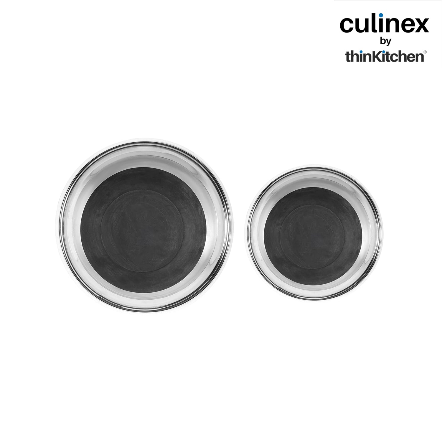 Culinex Premium Heavy Gauge 304 Stainless Steel Anti-Skid Mixing Bowl Set of 4 for Kitchen 2400ml, 3800ml for Cakes, Baking,Dough, Salads | Multipurpose Bowl for Cooking, Prep, Mixing, Beating - 3