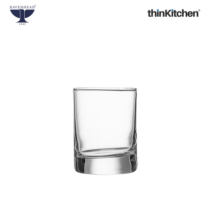 Ravenhead Premium 4 x 65ml Each Shot Glass for Vodka, Tequila & Liquor | Classic Transparent Small Peg Glass for Bar, Home & Party Drinks | Crafted in UK