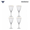 Ravenhead International Premium Wine Glasses Set of 4, 420ml | Transparent Long Stem Glassware, Multipurpose Juice, Mocktail, Cocktail, White/Red Wine Glass Set | Crafted in UK