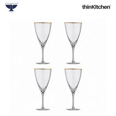 Ravenhead International Premium Wine Glasses Set of 4, 420ml | Transparent Long Stem Glassware, Multipurpose Juice, Mocktail, Cocktail, White/Red Wine Glass Set | Crafted in UK