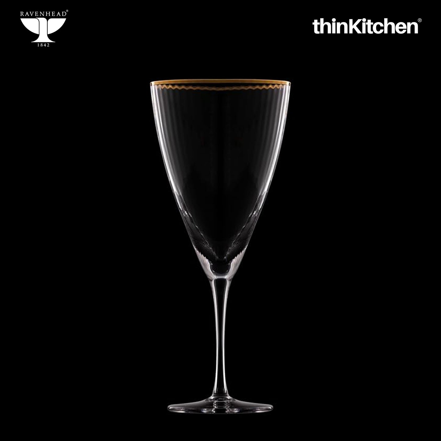 Ravenhead International Premium Wine Glasses Set of 4, 420ml | Transparent Long Stem Glassware, Multipurpose Juice, Mocktail, Cocktail, White/Red Wine Glass Set | Crafted in UK