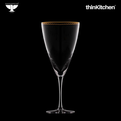 Ravenhead International Premium Wine Glasses Set of 4, 420ml | Transparent Long Stem Glassware, Multipurpose Juice, Mocktail, Cocktail, White/Red Wine Glass Set | Crafted in UK