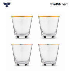 Ravenhead Premium International Whiskey Glasses, Set of 4, 340ml Each | ElegantShort Drinking Glass with for Whisky, Water, Drinks, Home Bar, Barware & Gifting for Home | Crafted in UK