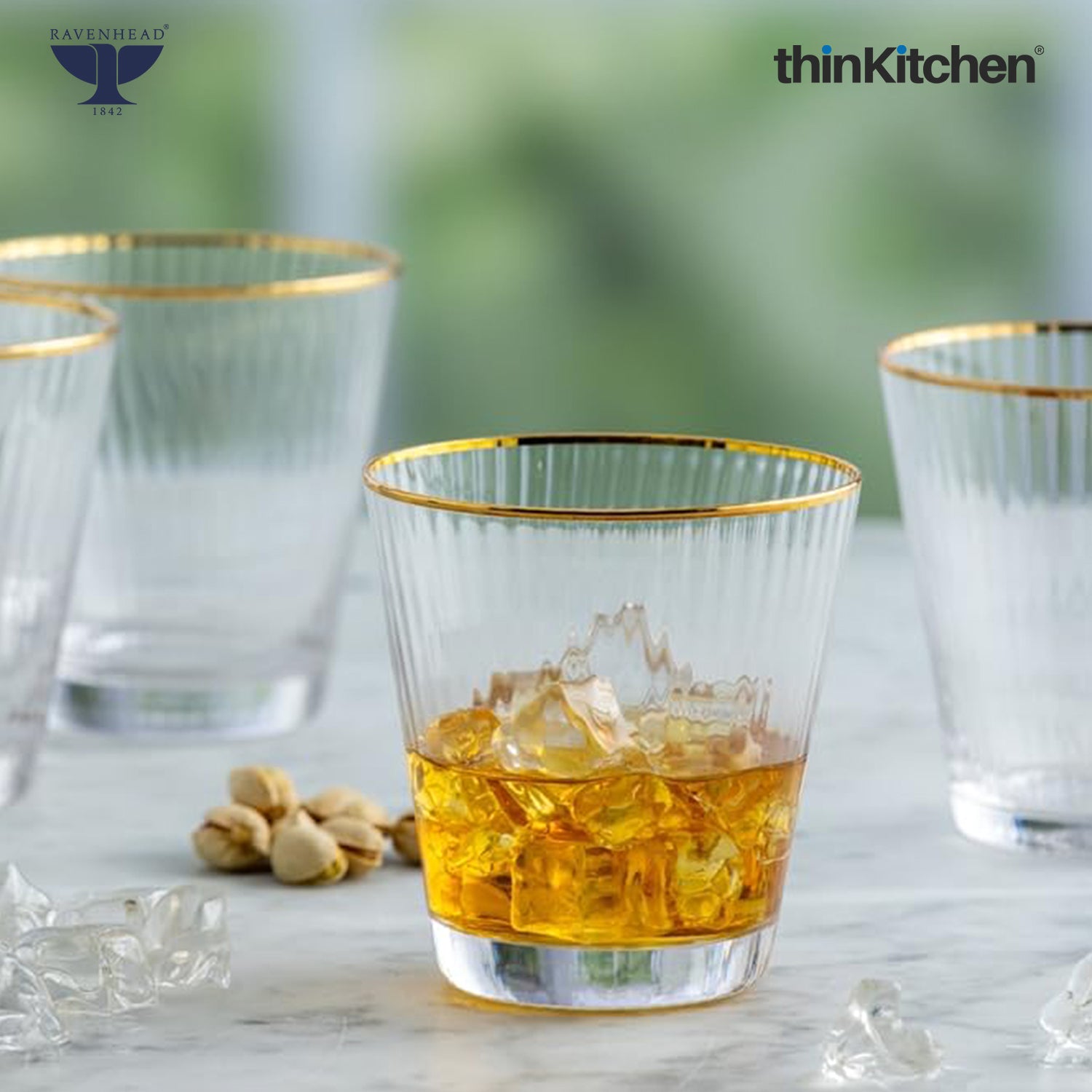 Ravenhead Premium International Whiskey Glasses, Set of 4, 340ml Each | ElegantShort Drinking Glass with for Whisky, Water, Drinks, Home Bar, Barware & Gifting for Home | Crafted in UK - 2
