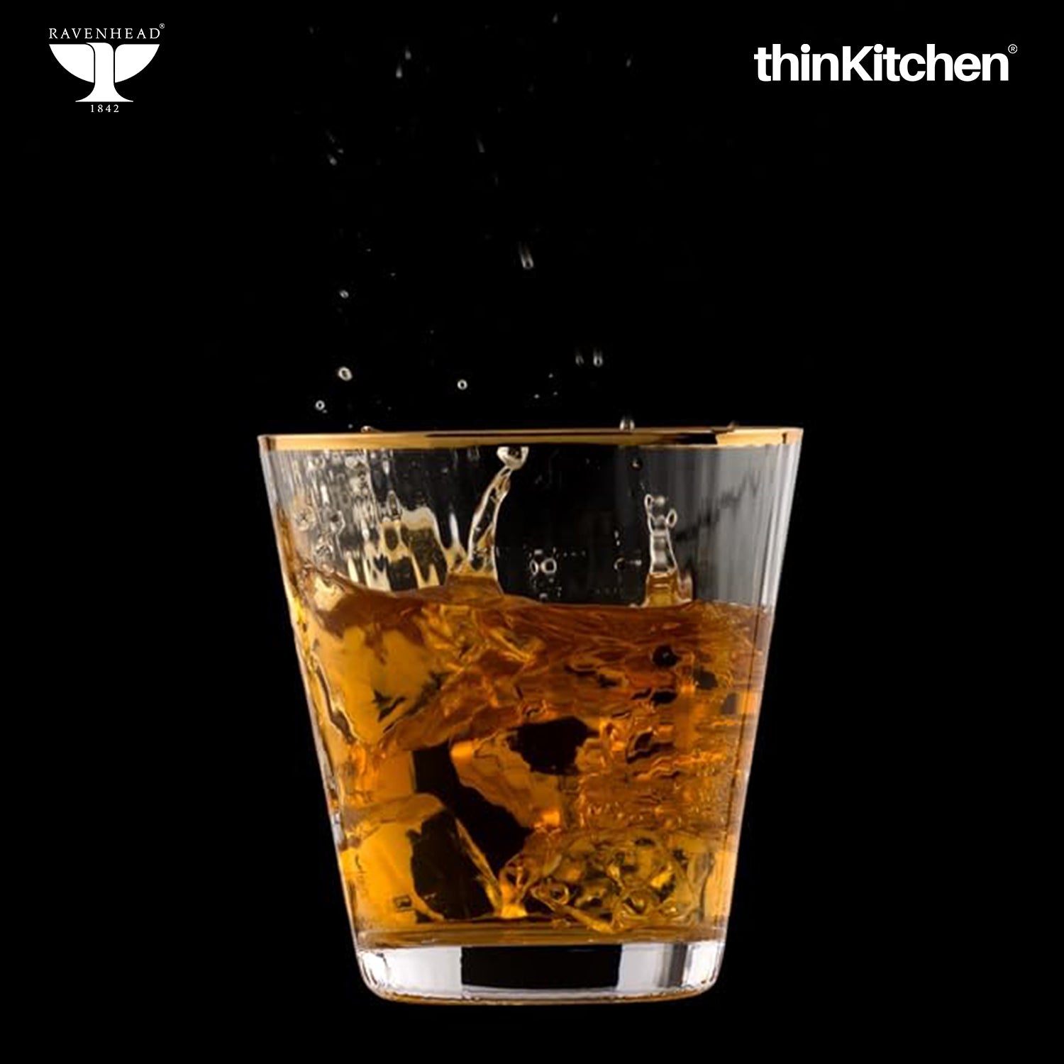Ravenhead Premium International Whiskey Glasses, Set of 4, 340ml Each | ElegantShort Drinking Glass with for Whisky, Water, Drinks, Home Bar, Barware & Gifting for Home | Crafted in UK - 5