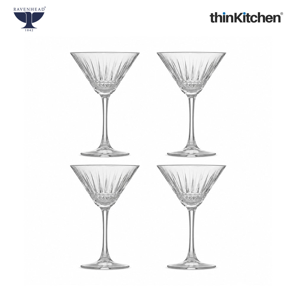 Ravenhead Winchester Set of 4 Martini Glasses 23Cl