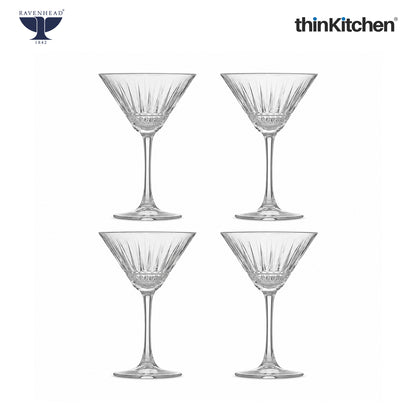 Ravenhead Winchester Set of 4 Martini Glasses 23Cl