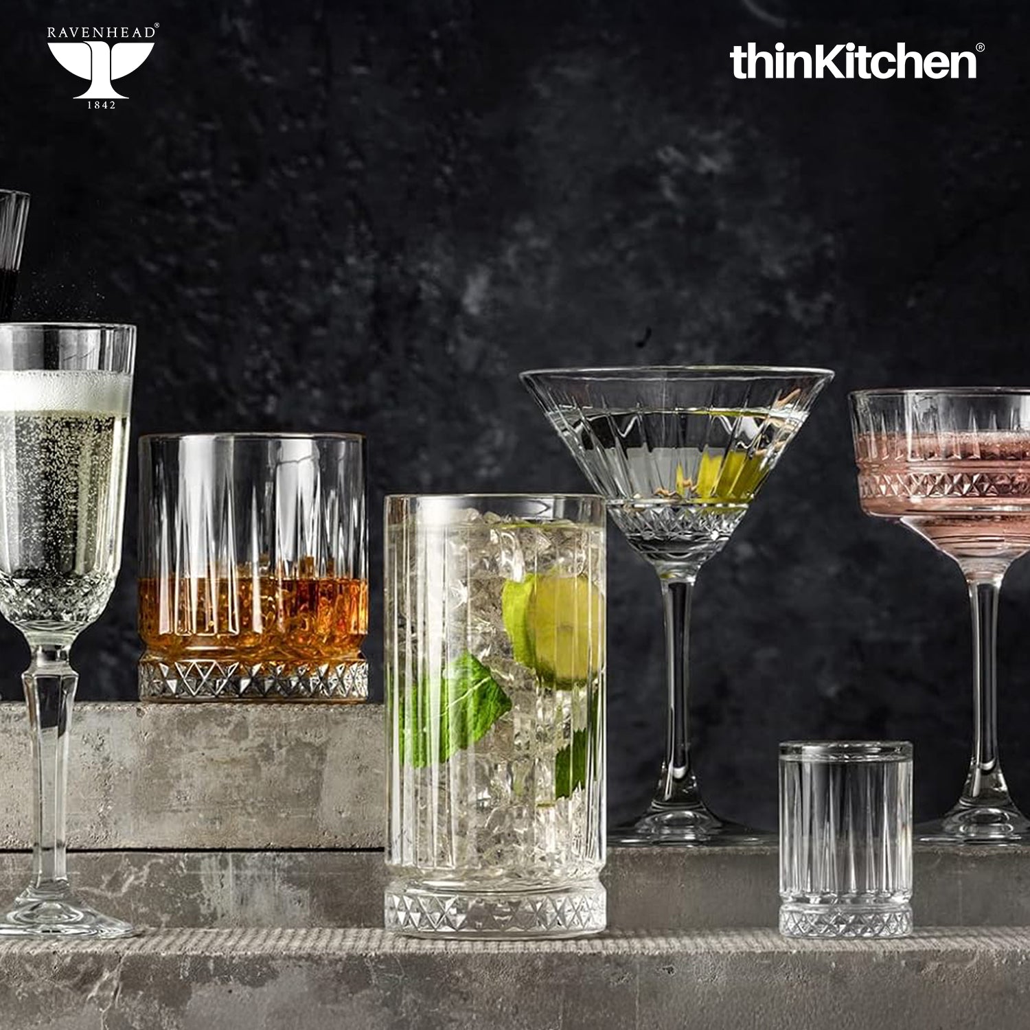 Ravenhead Winchester Set of 4 Cocktail Saucers 26Cl - 2