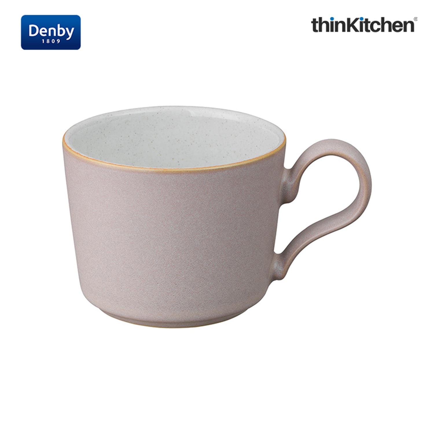 Denby Premium 2 x 220ml Pink Stoneware Cup Set, Handmade Ceramic Tea & Coffee Cup for Cappuccino Latte & Hot Beverages, Oven Microwave Dishwasher Safe, Made in UK - 3
