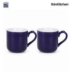 London Pottery Farmhouse Mug, Cobalt Blue, 250ml (Blue), Set of 2