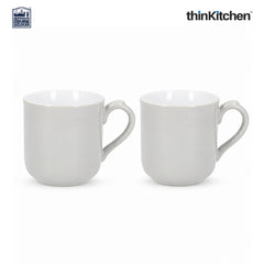 London Pottery Farmhouse Mug, Cobalt Blue, 250ml (Grey), Set of 2