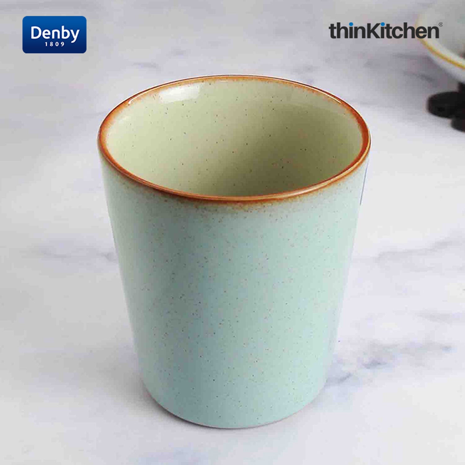 Denby Premium 2 x 250ml Pavilion Handless Mug Set, Handmade Stoneware Tea & Coffee Mug for Everyday Use, Oven Microwave Dishwasher Safe, Blue Made in UK - 4