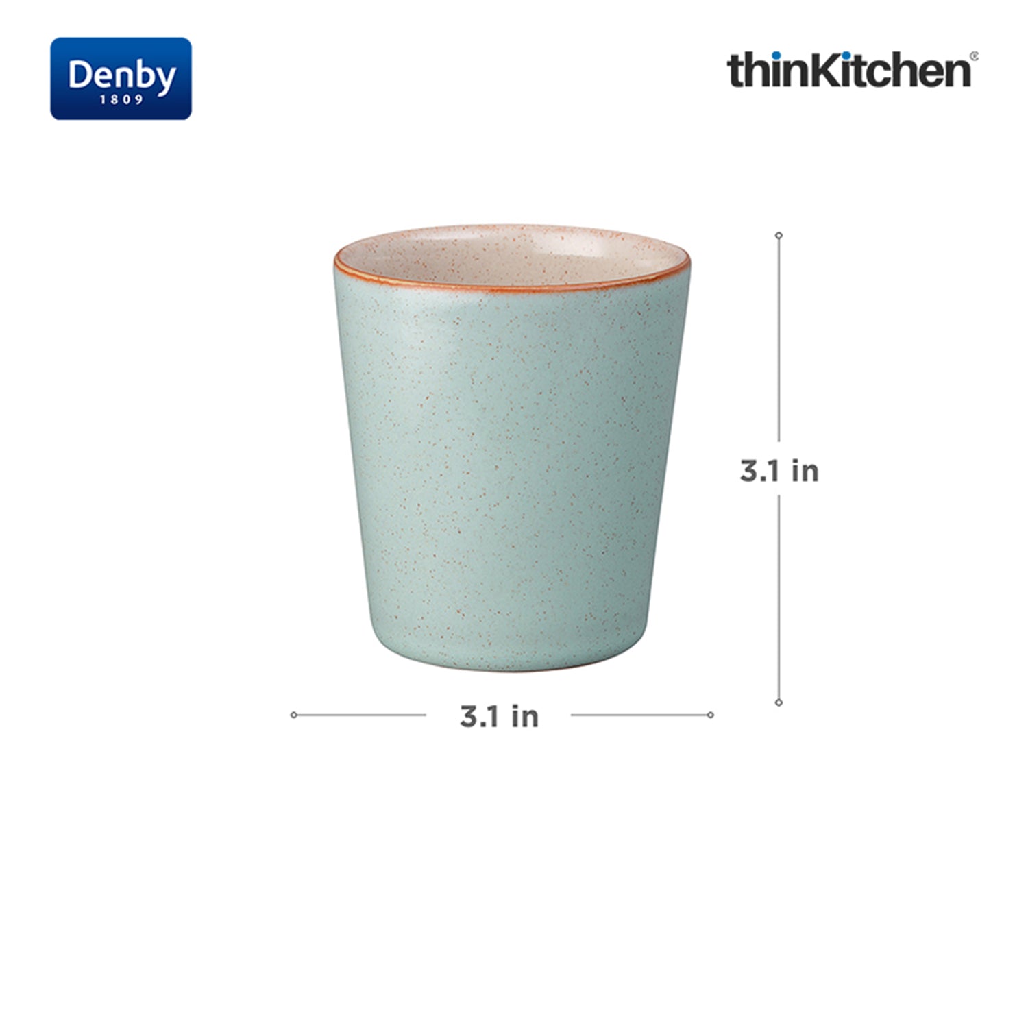 Denby Premium 2 x 250ml Pavilion Handless Mug Set, Handmade Stoneware Tea & Coffee Mug for Everyday Use, Oven Microwave Dishwasher Safe, Blue Made in UK - 5