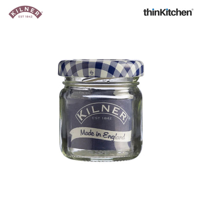 Kilner Glass Round Twist Top Jar, 43Ml Set of 6