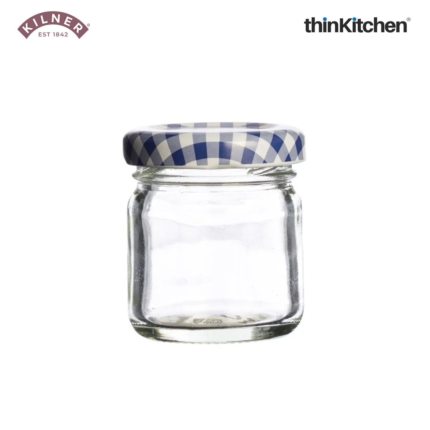 Kilner Glass Round Twist Top Jar, 43Ml Set of 6