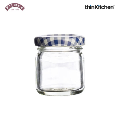 Kilner Glass Round Twist Top Jar, 43Ml Set of 6